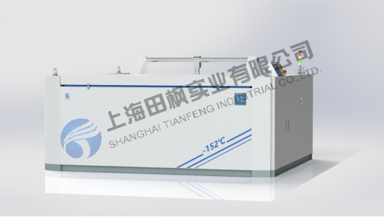 上海田楓 臥式工業(yè)冰箱 1500L~4000L風(fēng)冷式：雙側(cè)氣彈簧上翻開(kāi)門(mén)+關(guān)門(mén)后拉扣鎖緊
